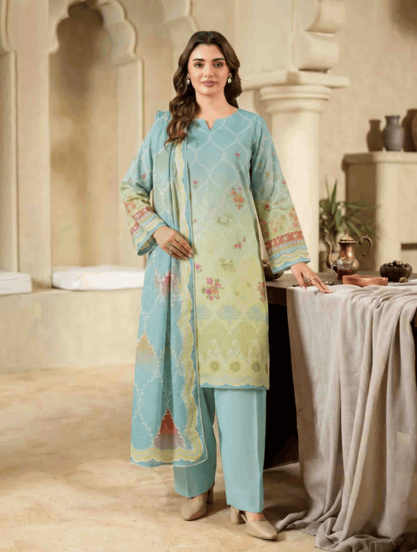 FANTAK ZIRWA VOL 318 DIGITAL PRINT PREMIUM LAWN BRANDED 3PCS UNSTITCHED SUIT