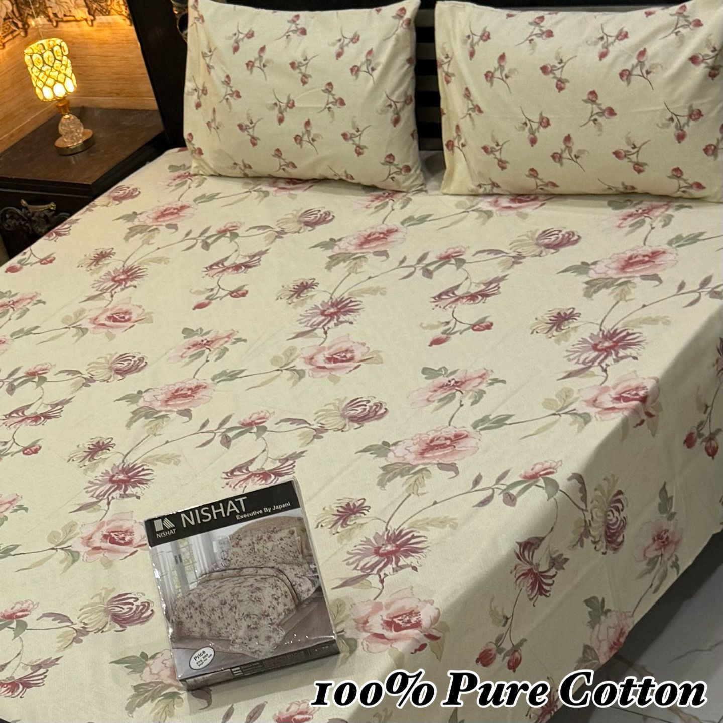 Premium Cotton Bedsheet Set (3PC)