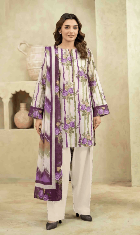 FANTAK ZIRWA VOL 318 DIGITAL PRINT PREMIUM LAWN BRANDED 3PCS UNSTITCHED SUIT