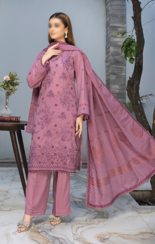 Fantak — HUSN-E-JAHAN Vol.01 | 3 Piece Luxury Lawn Karandi Embroidered Suit