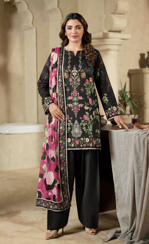 FANTAK ZIRWA VOL 318 DIGITAL PRINT PREMIUM LAWN BRANDED 3PCS UNSTITCHED SUIT