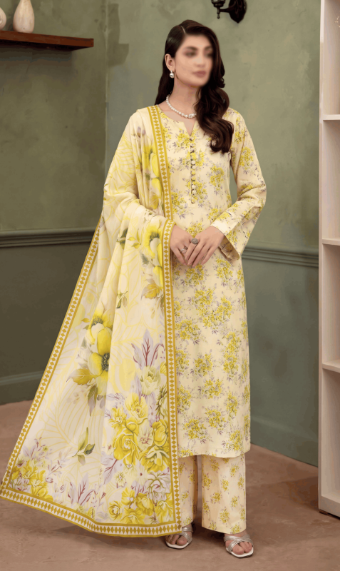 FAANTAK CHIC Vol 198 Digital Print Premium Lawn Unstitched 3Pcs Suit