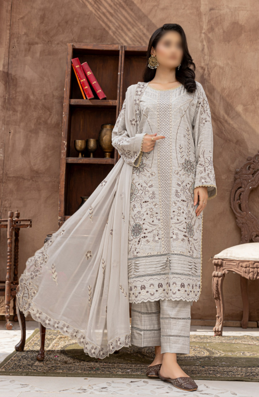 Fantak — Suffuse Vol.01 | Viscose Black Slub Embroidered Suit