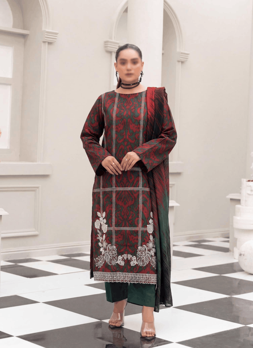 Fantak NIRVANA Vol 156 Digital Print Premium Lawn Embroidered Unstitched 3PC Suit