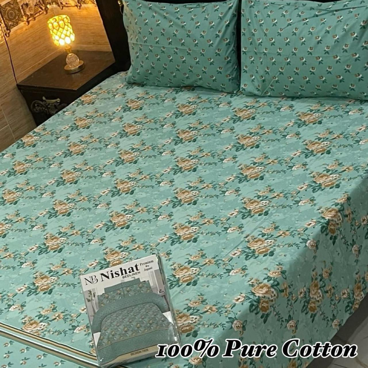 Premium Cotton Bedsheet Set (3PC)