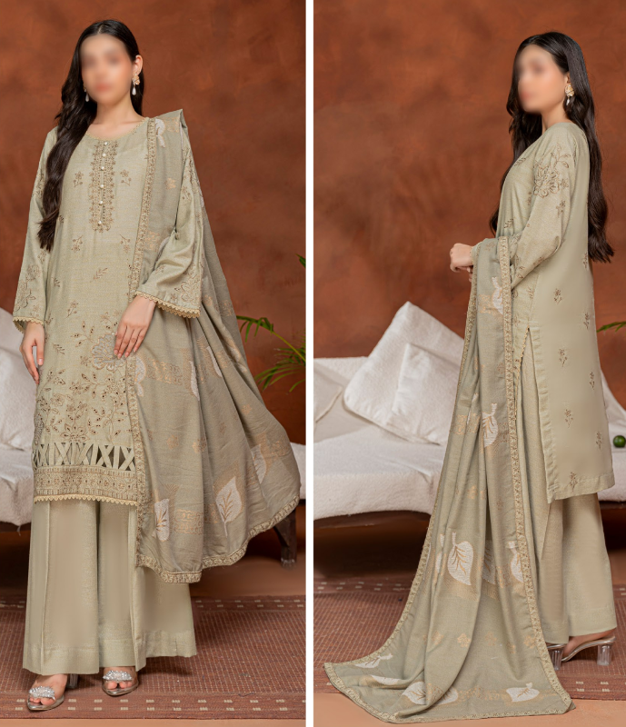 Fantak — VICTORIYA Vol.01 | Luxury Slub Lawn Karandi Embroidered Suit