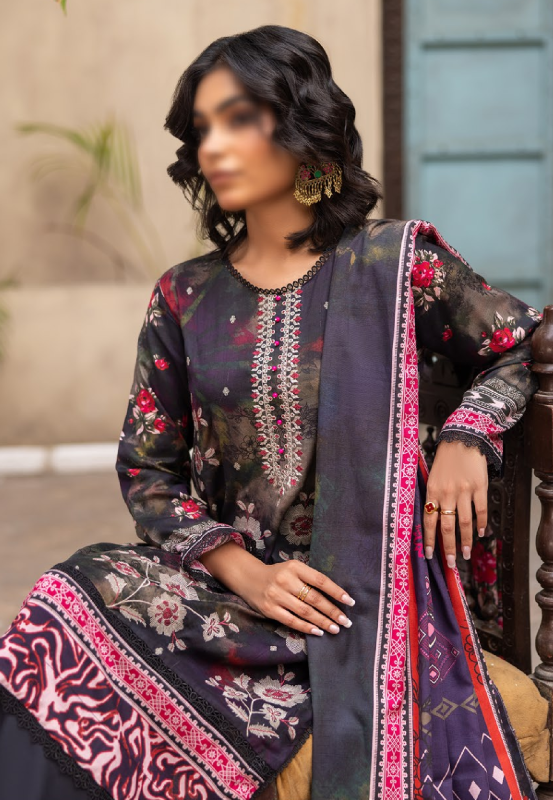 Fantak — SAHIL Vol.01 | 3 Piece Digital Print Staple Slub Embroidered Suit