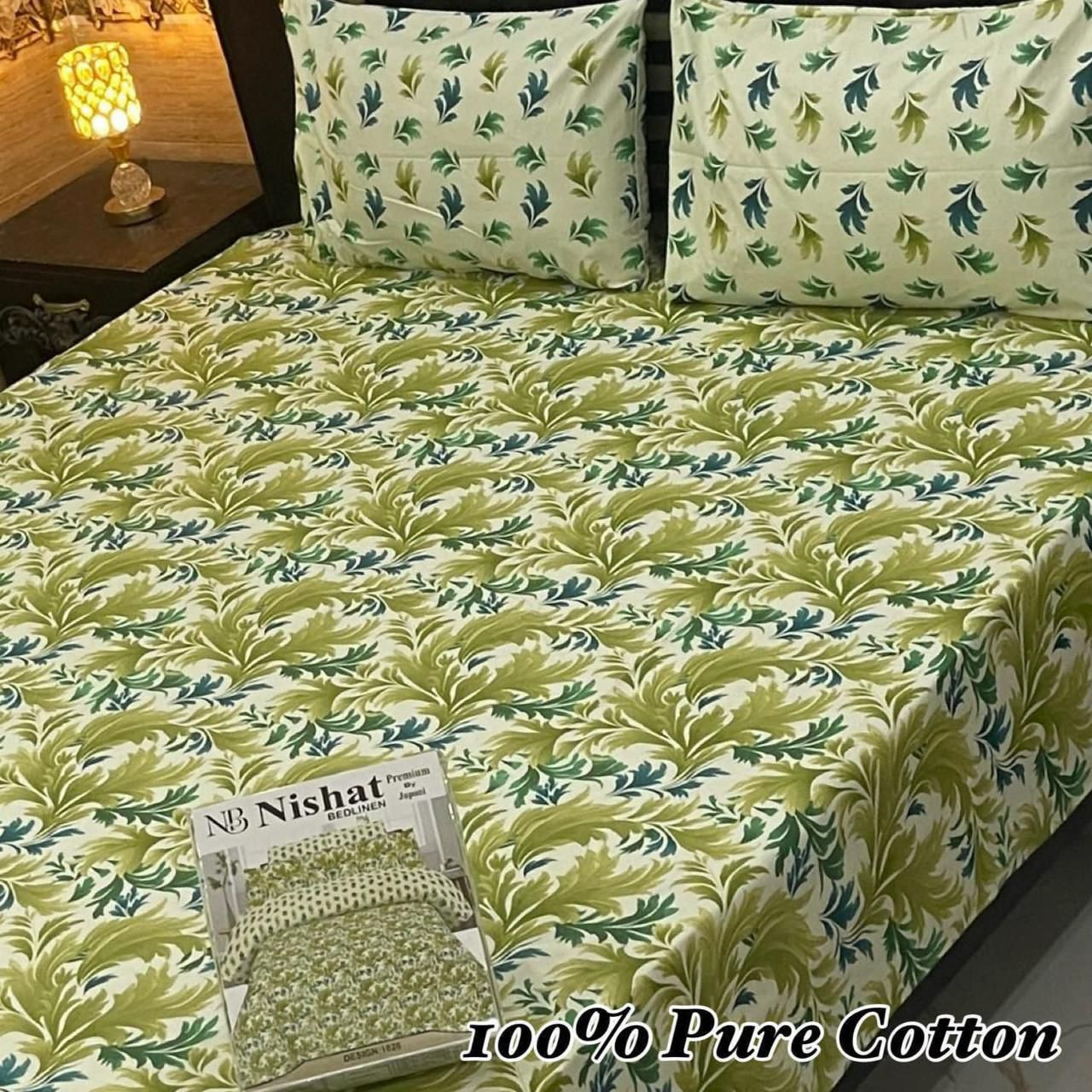 Premium Cotton Bedsheet Set (3PC)