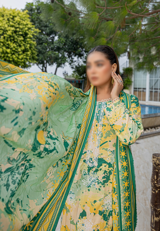 Fantak — AKS Vol.01 | 3 Piece Digital Print Staple Embroidered Suit