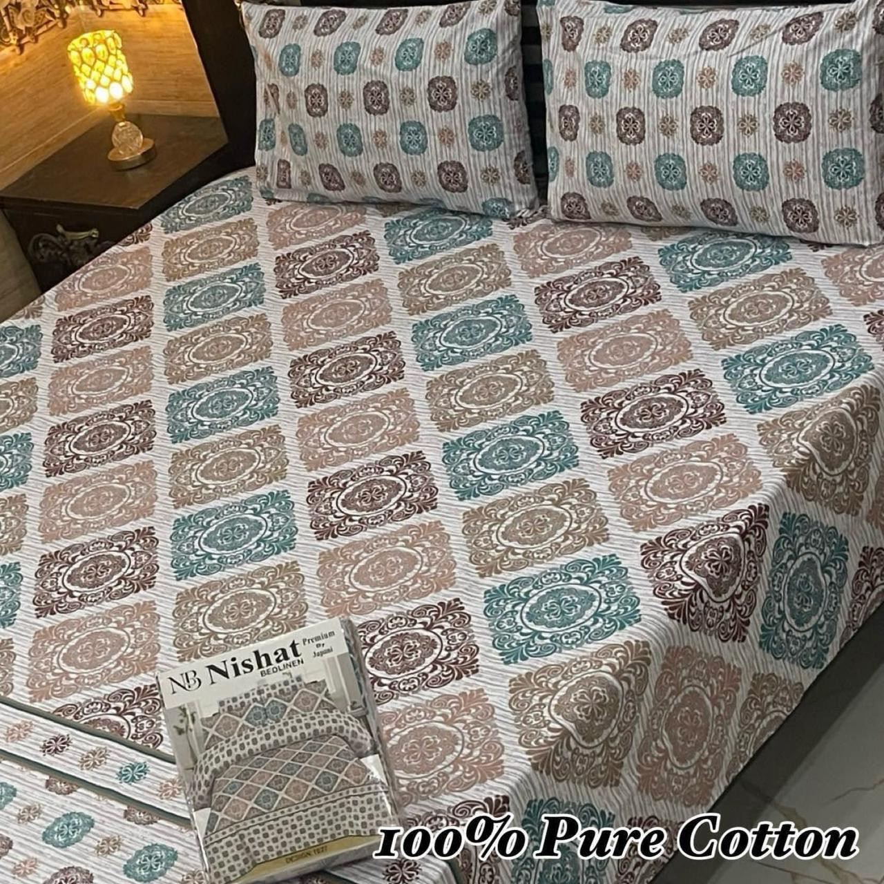 Premium Cotton Bedsheet Set (3PC)