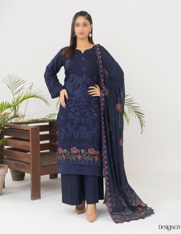 Fantak — MUSHQ Vol.01 | 3 Piece Luxury Jacquard Viscose Embroidered Suit