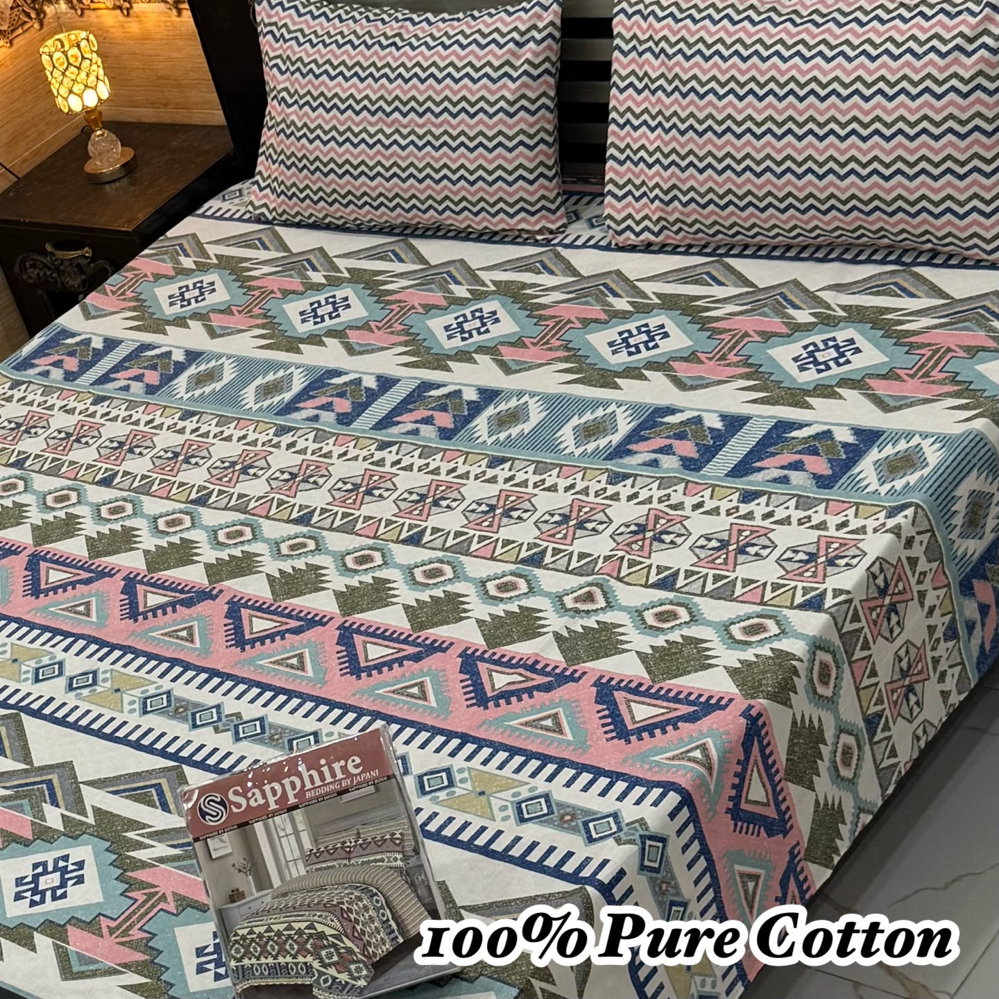Premium Cotton Bedsheet Set (3PC)