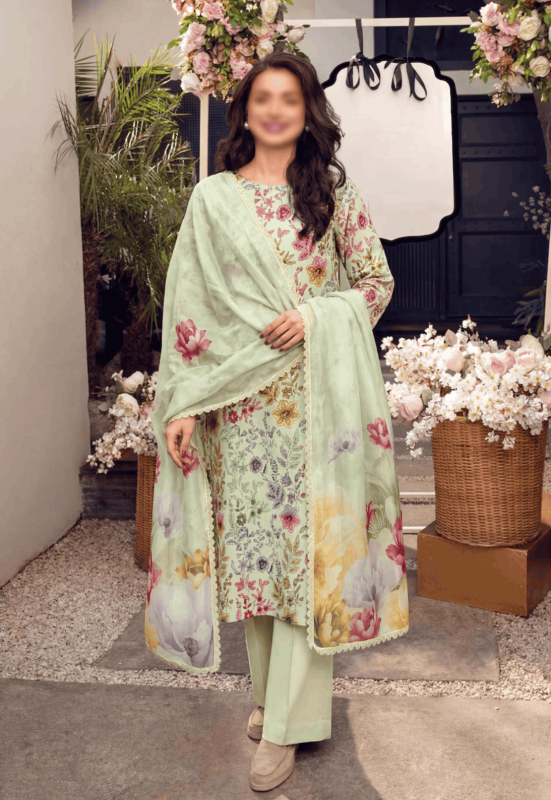 FANTAK ELEGANCE VOL 324 DIGITAL PRINT PREMIUM LAWN 3PCS BRANDED SUIT
