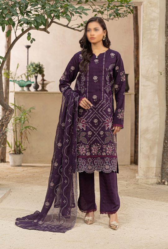 Fantak — AURA Vol.01 | 3 Piece Luxury Doriya Viscose Embroidered Suit