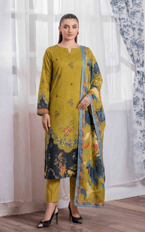 FANTAK ZIRWA VOL 318 DIGITAL PRINT PREMIUM LAWN BRANDED 3PCS UNSTITCHED SUIT