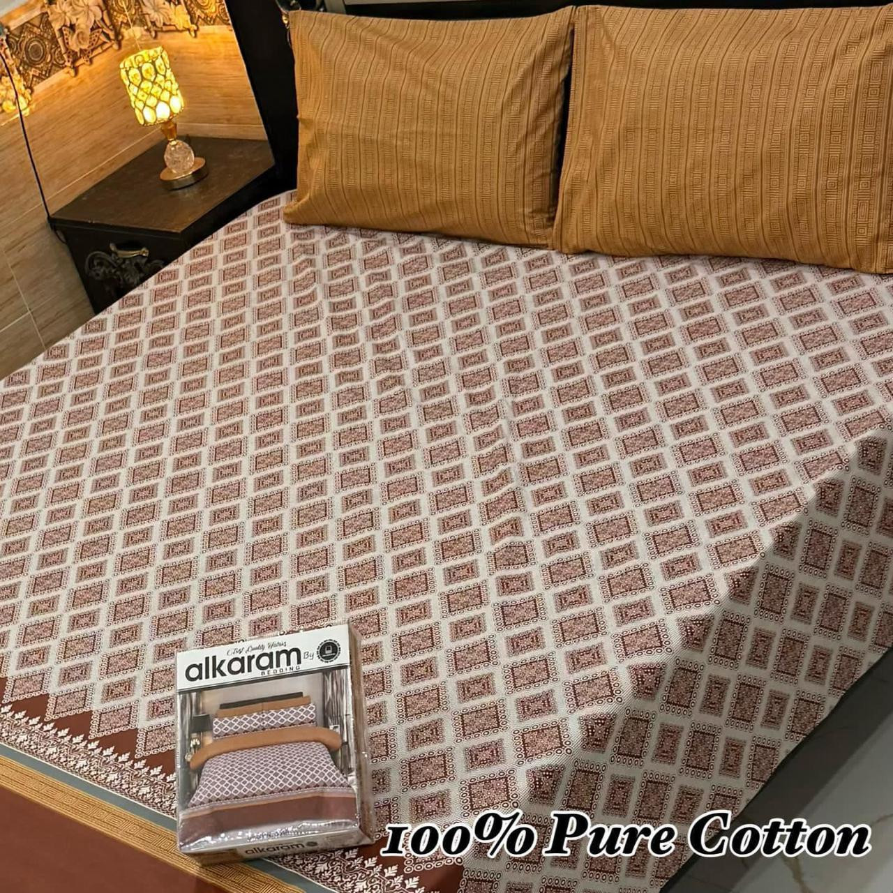 Premium Cotton Bedsheet Set (3PC)