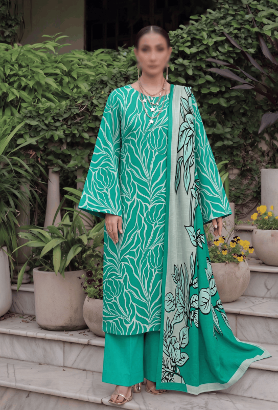 FANTAK COCO VOL 313 DIGITAL PRINT PREMIUM LAWN BRANDED 3PCS UNSTITCHED SUIT