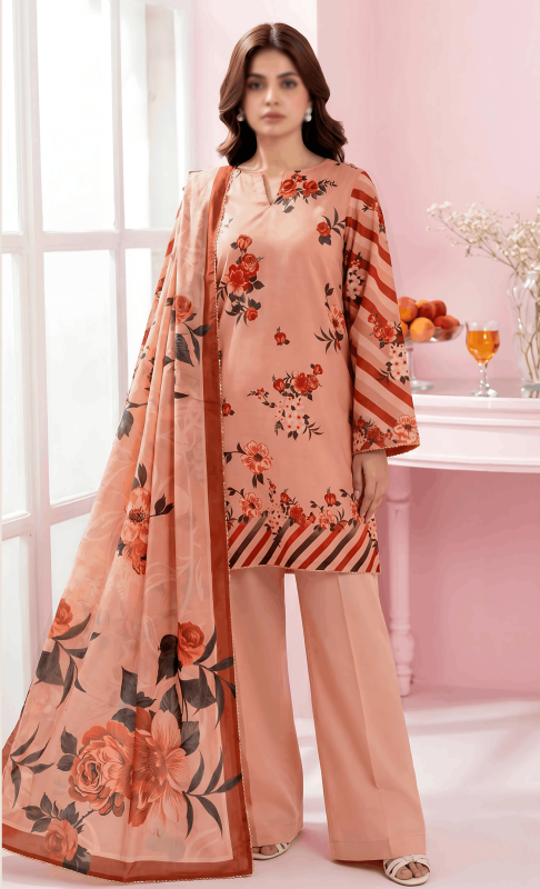FANTAK EMERALD VOL 312 DIGITAL PRINT PREMIUM LAWN BRANDED 3PCS UNSTITCHED SUIT