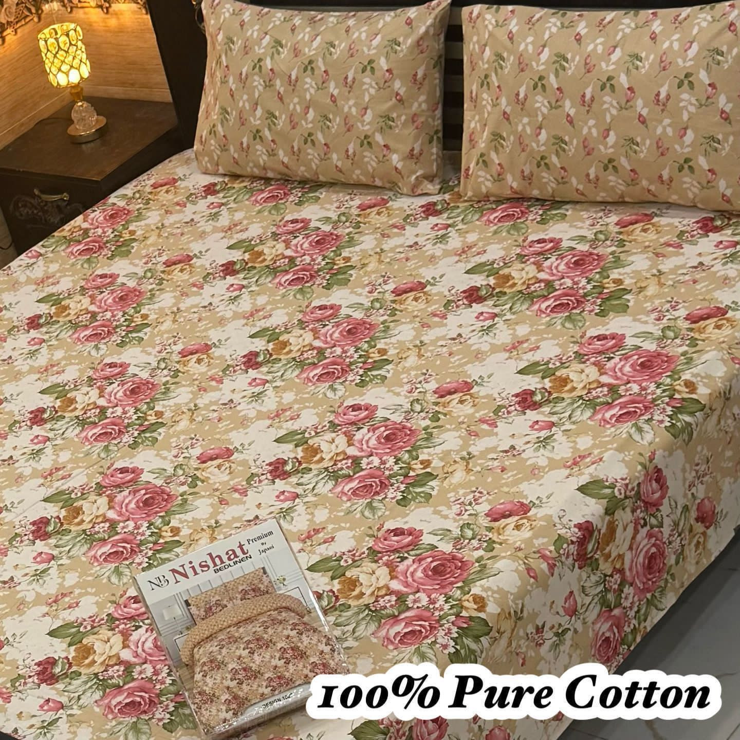Premium Cotton Bedsheet Set (3PC)