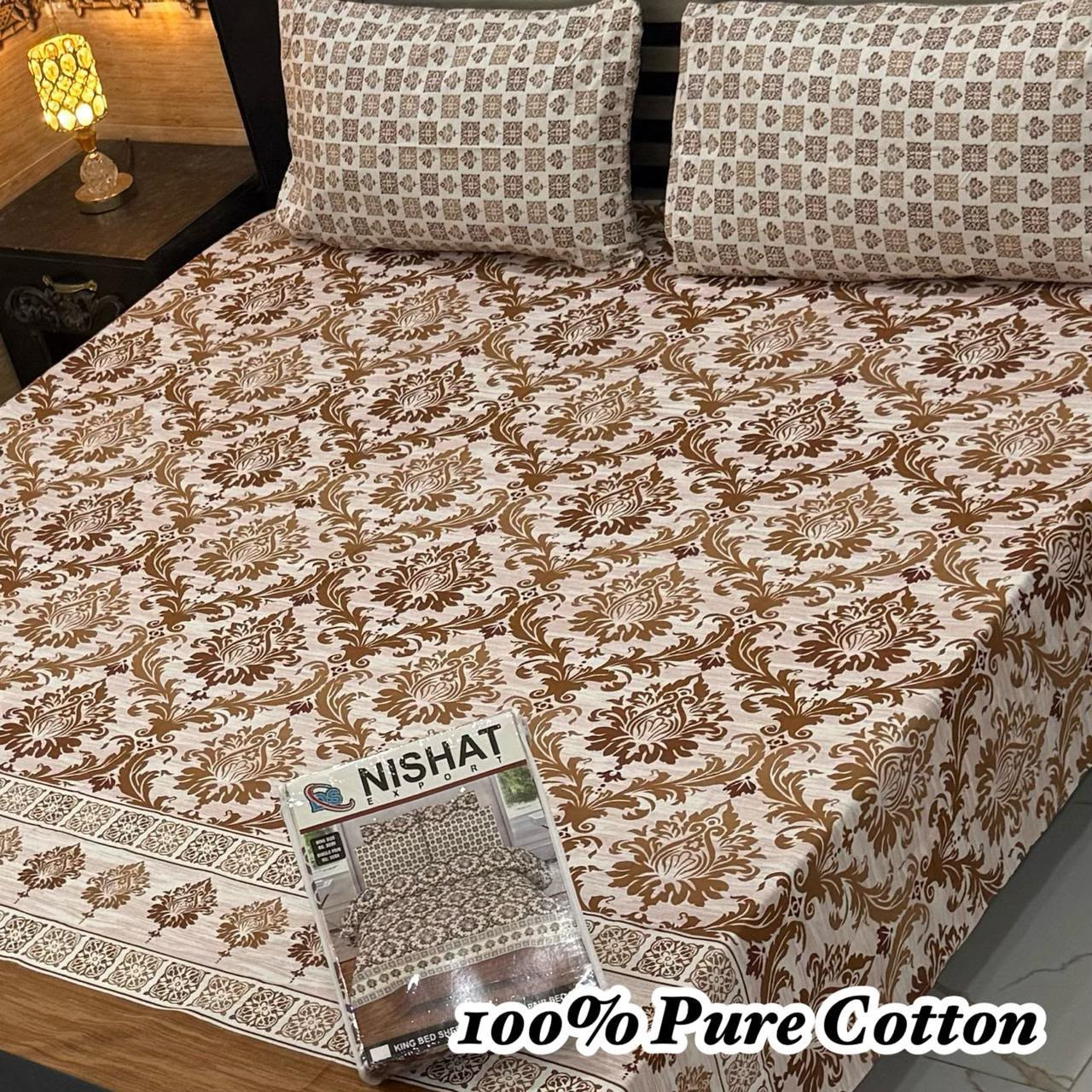 Premium Cotton Bedsheet Set (3PC)