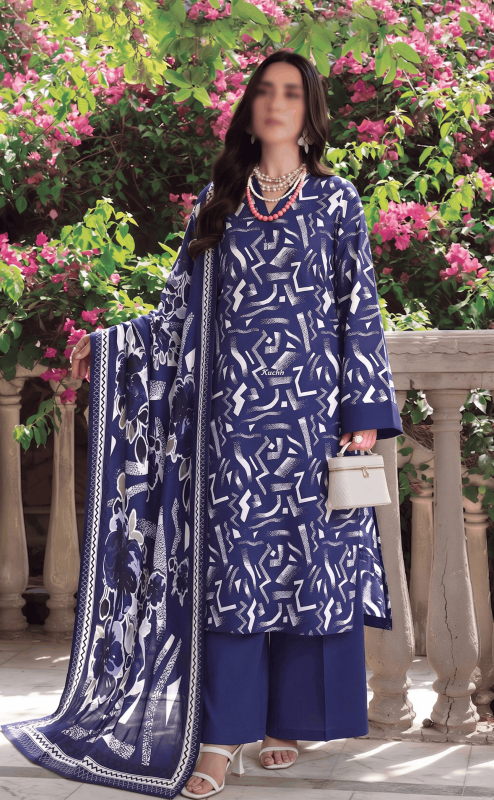 FANTAK COCO VOL 313 DIGITAL PRINT PREMIUM LAWN BRANDED 3PCS UNSTITCHED SUIT