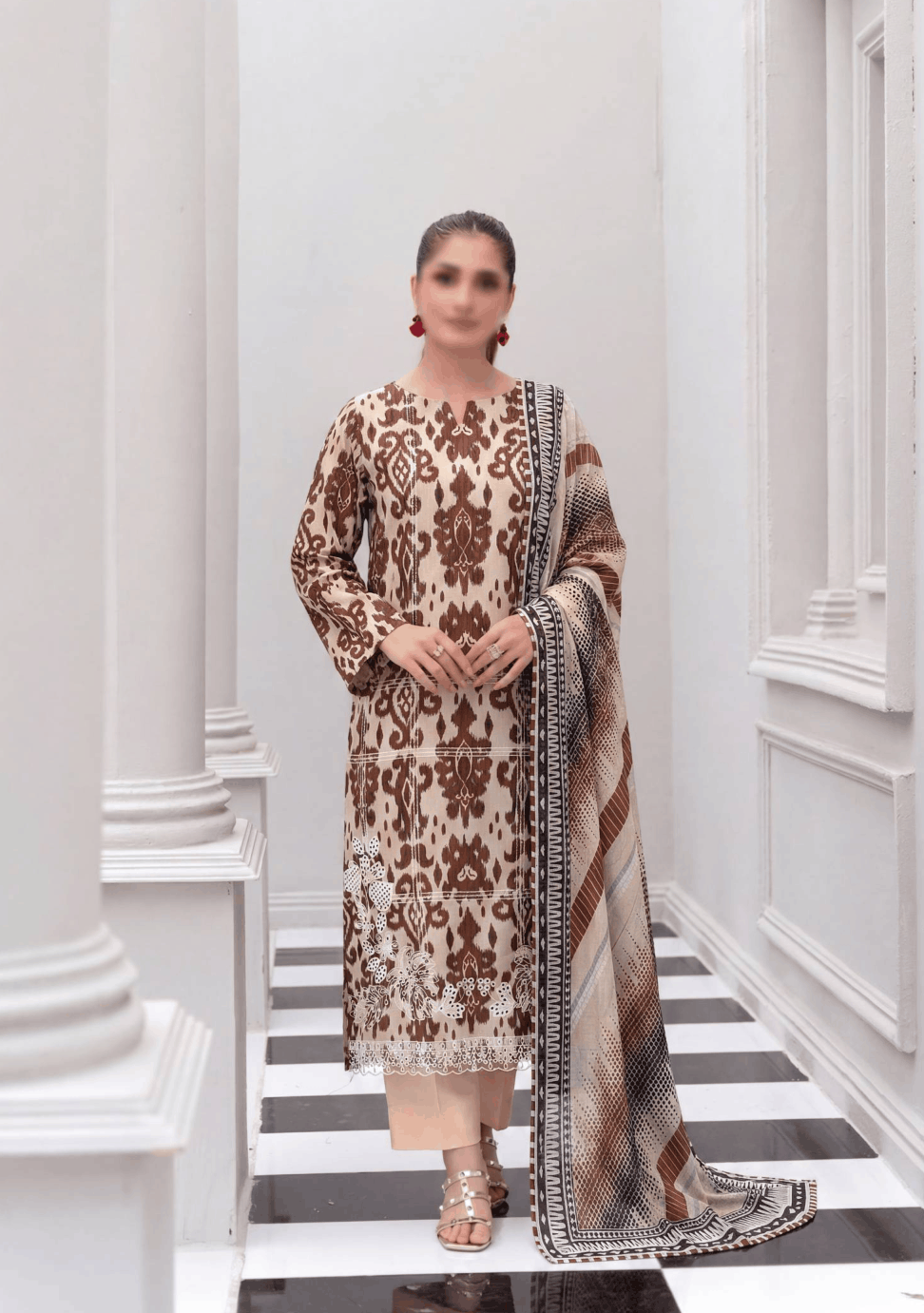 Fantak NIRVANA Vol 156 Digital Print Premium Lawn Embroidered Unstitched 3PC Suit