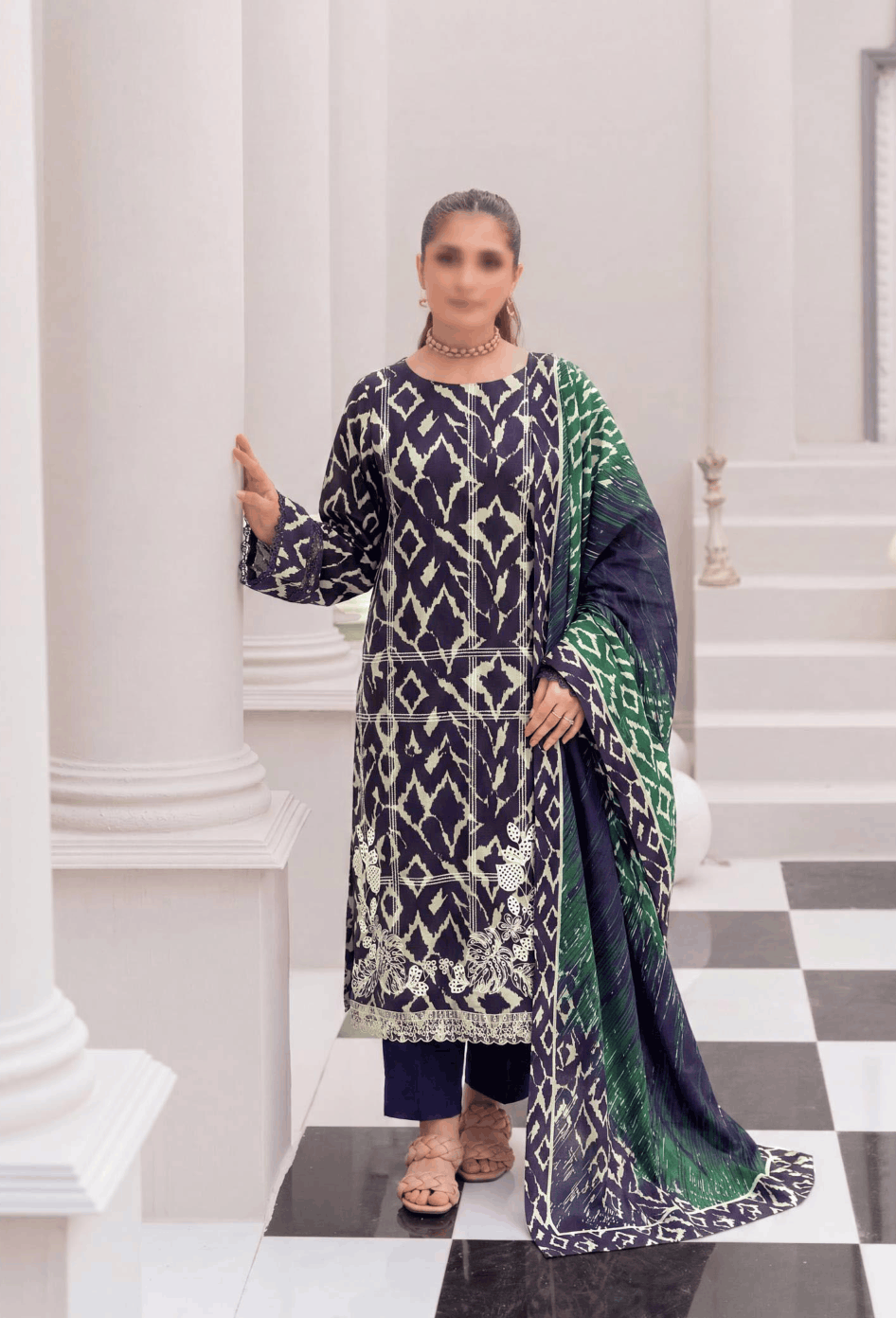 Fantak NIRVANA Vol 156 Digital Print Premium Lawn Embroidered Unstitched 3PC Suit