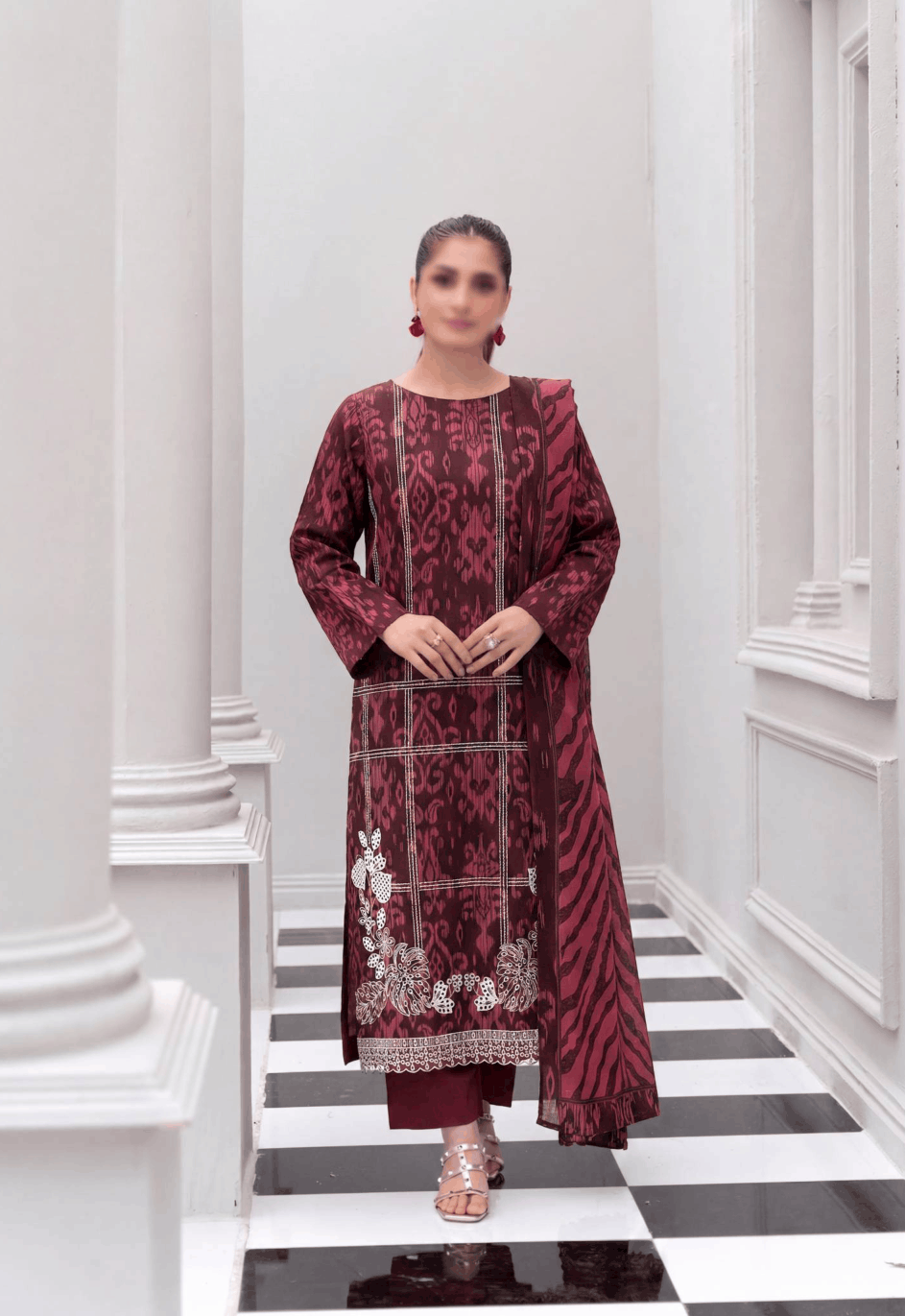 Fantak NIRVANA Vol 156 Digital Print Premium Lawn Embroidered Unstitched 3PC Suit