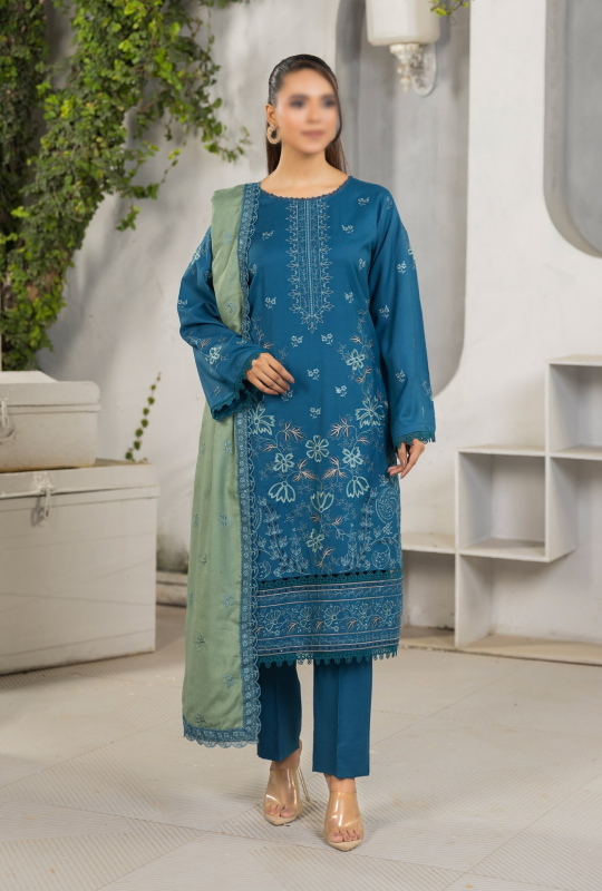 Fantak — SOHO Vol.01 | 3 Piece Luxury Dhanak Embroidered Suit