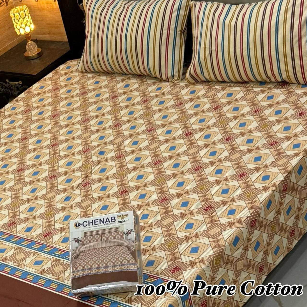 Premium Cotton Bedsheet Set (3PC)