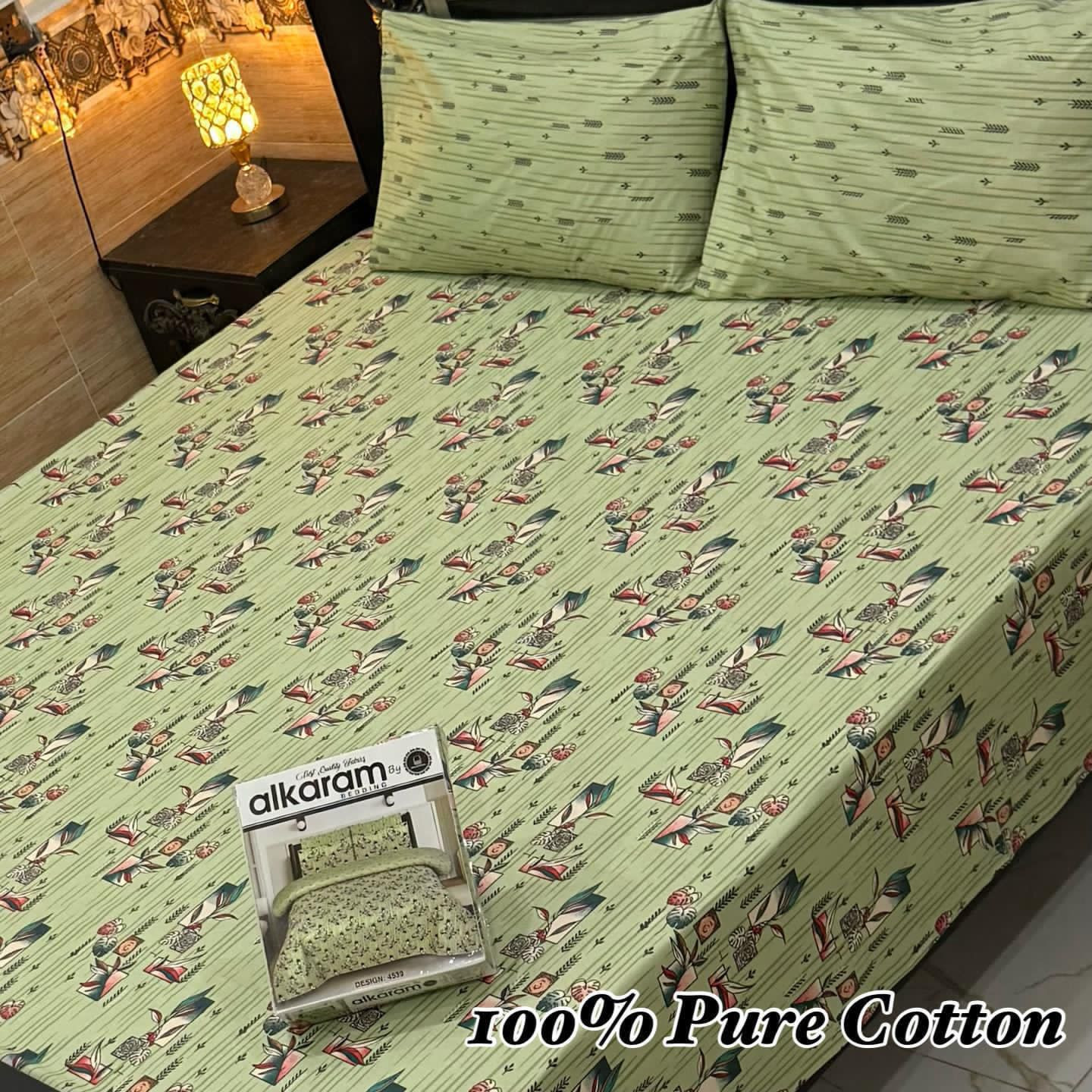 Premium Cotton Bedsheet Set (3PC)