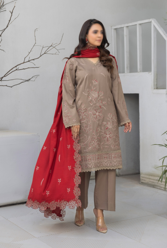Fantak — SOHO Vol.01 | 3 Piece Luxury Dhanak Embroidered Suit